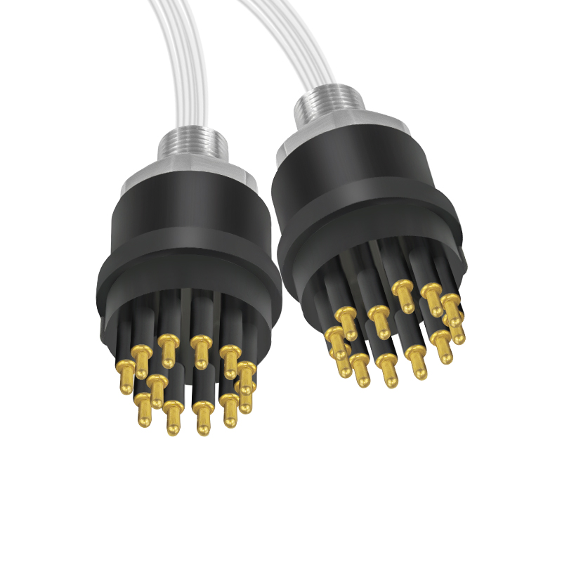 BH12MTI 12 Pins Male Titanium Bulkhead Underwater Robot Underwater Camera Sensor Connector