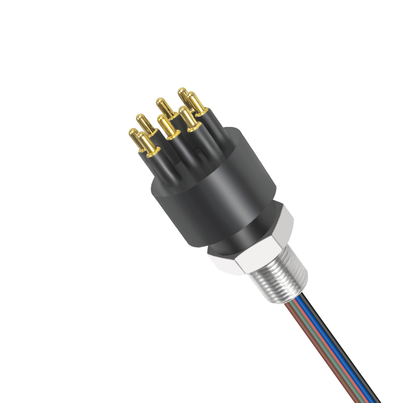 BH8M Submarine Bulkhead 8 Pin Male Connectors Waterproof Seacon Underwater Connector for Subsea ROV Equipment