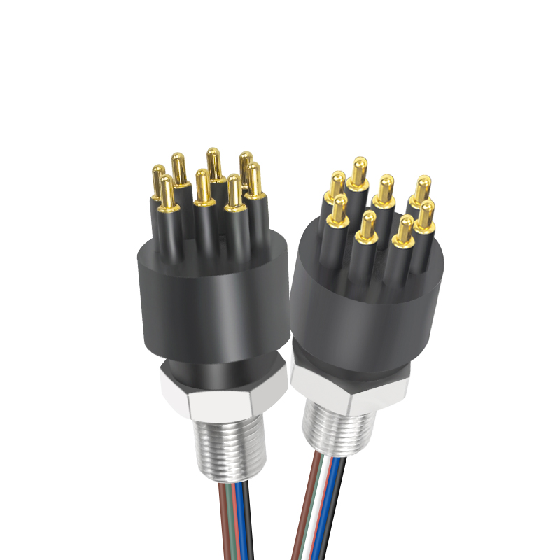 BH8M Submarine Bulkhead 8 Pin Male Connectors Waterproof Seacon Underwater Connector for Subsea ROV Equipment