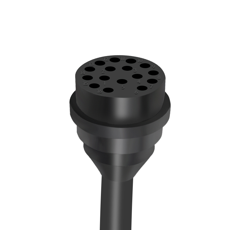 IL16F 16-Pin Inline Female IP68 Wet-Mateable Subsea Connector Compatible with MacArtney, SubConn, Seaconn