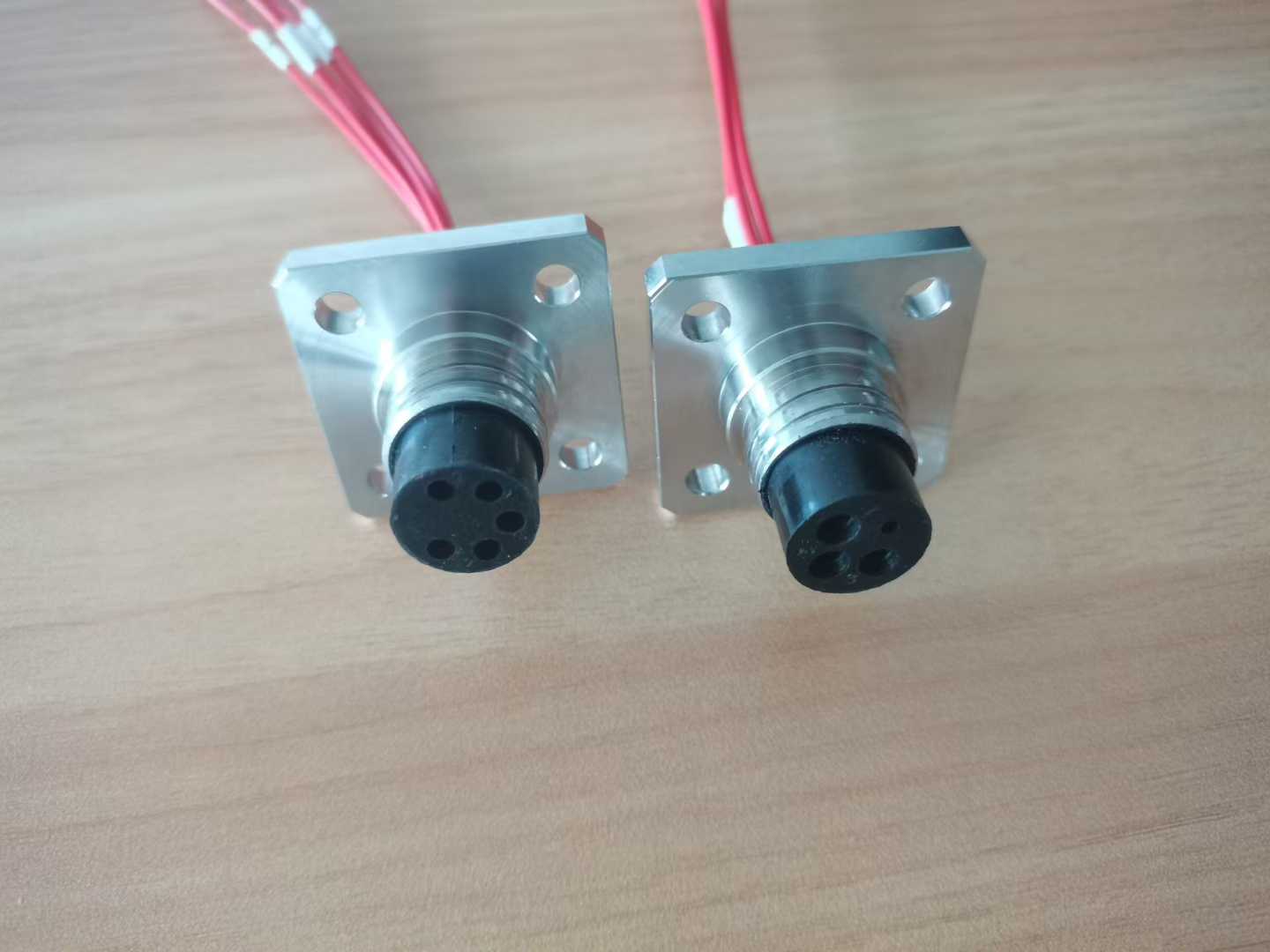 HYSF LPMBH/IL4M/F Micro Flange-Mount 4-Pin Underwater Connector with Triple O-Ring Seal