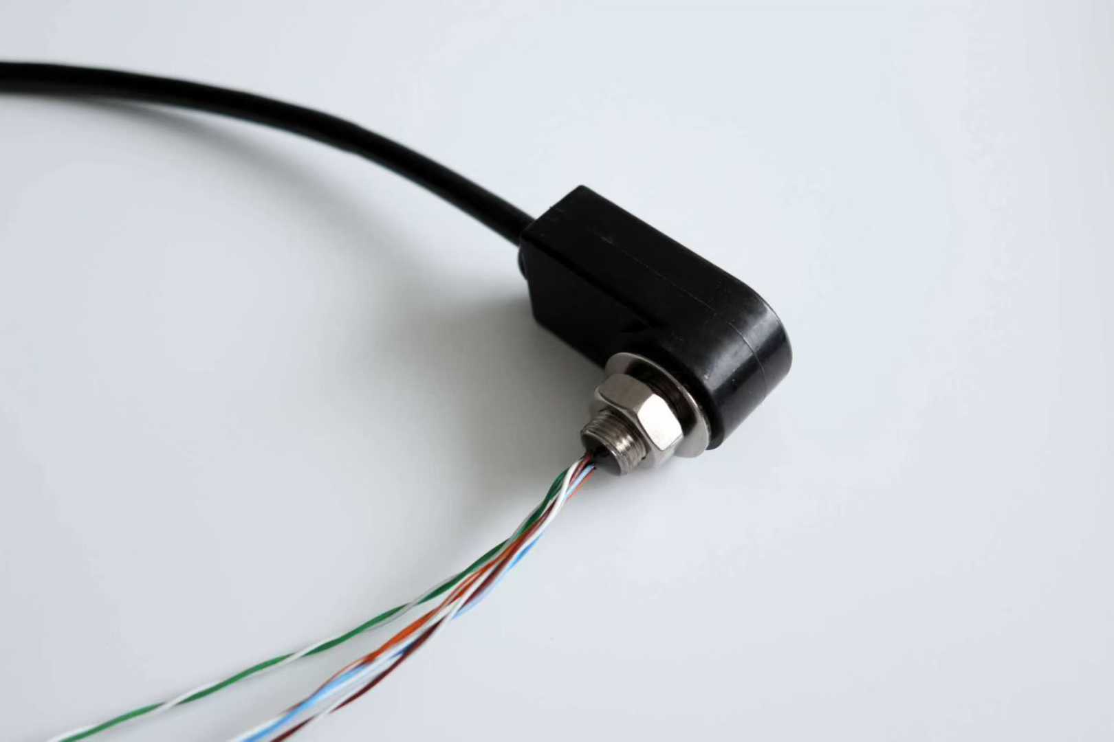 HYSF LPMBH/IL8M/F Custom Flat Bulkhead Right-Angle 8-Pin Underwater Penetrator