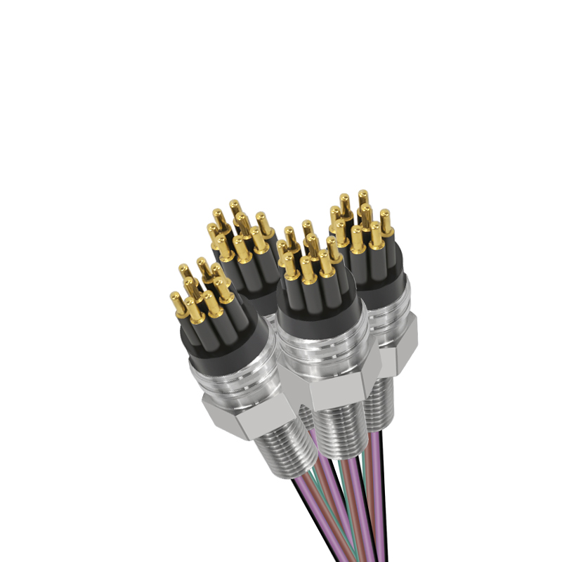 MCBH8MSS 8Pin Male Micro Circular Subsea Bulkhead High Pressure Underwater Connector for Oil and Gas Applications