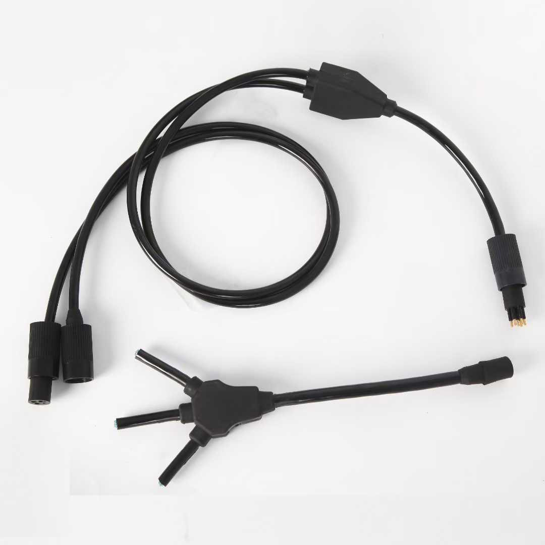HYSF MCIL/MCIL8M Custom Coiled Water-Tight Cable Assembly (8-Pin, Stretchable)