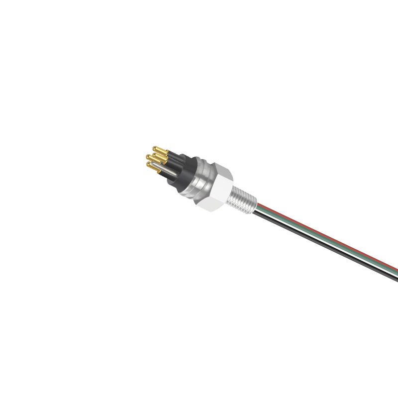 SMCBH4M 4Pin Pluggable Bulkhead Underwater Cable Connector for Subsea Camera and Ocean Seismic Systems