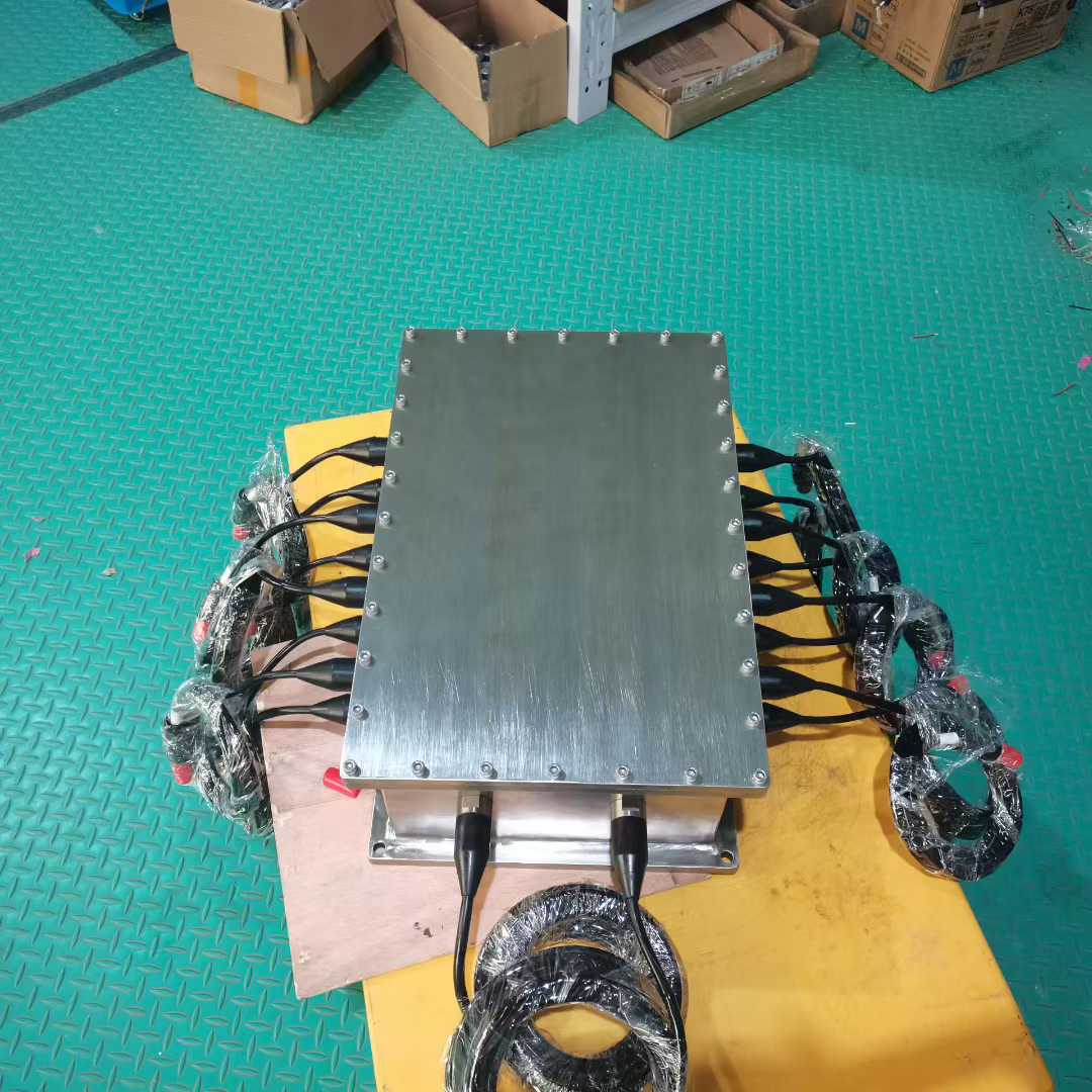 HYSF SQ-SEAL-6P Custom Square Watertight Enclosure with 6 Penetrators & Micro Waterproof Plugs