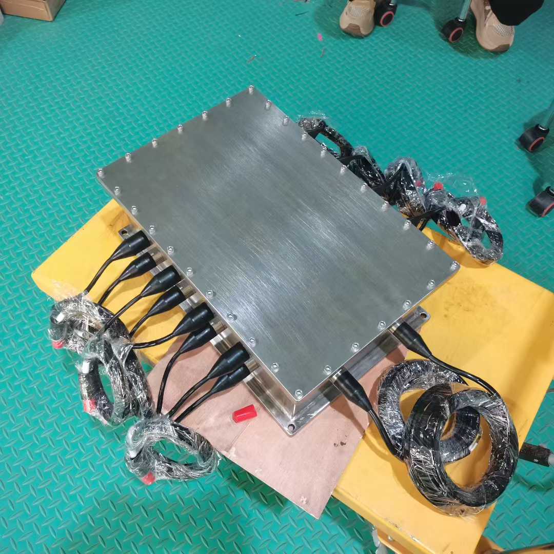 HYSF SQ-SEAL-6P Custom Square Watertight Enclosure with 6 Penetrators & Micro Waterproof Plugs