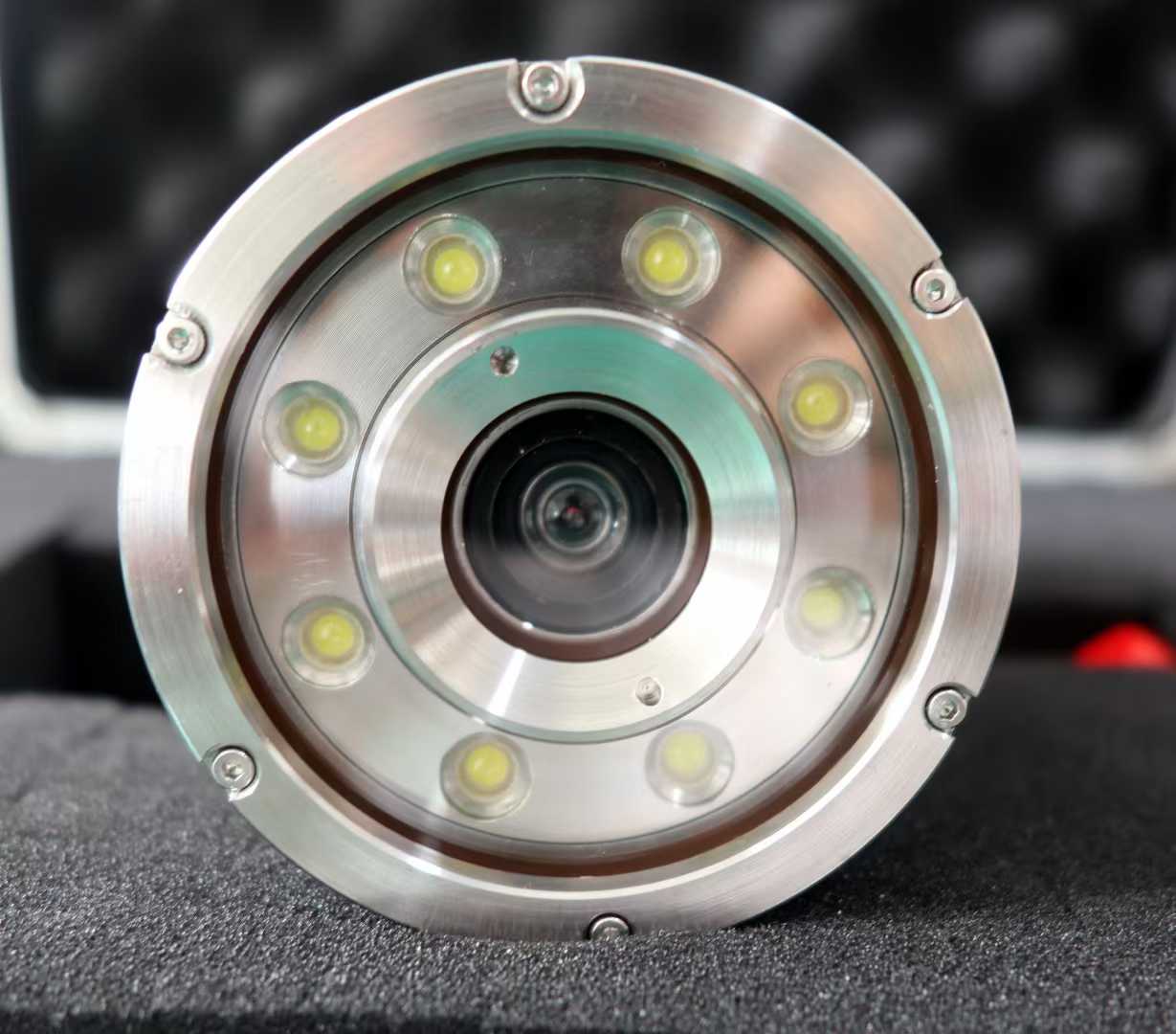HYSF UW-CAM-5MP-40MPA Underwater Camera with 8 LED Lights (316L SS Housing)